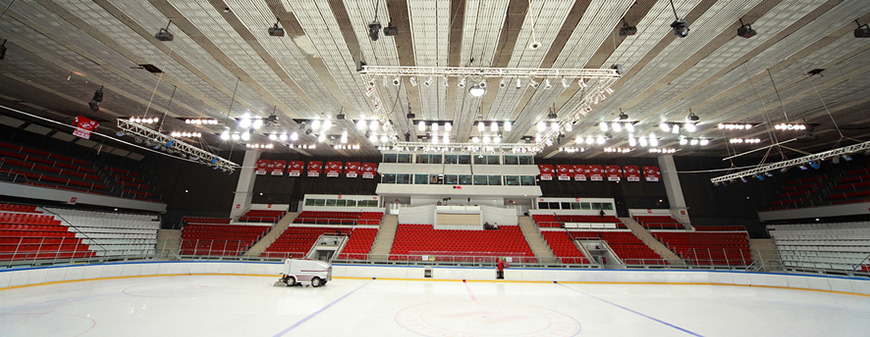 ice hockey rink stadium