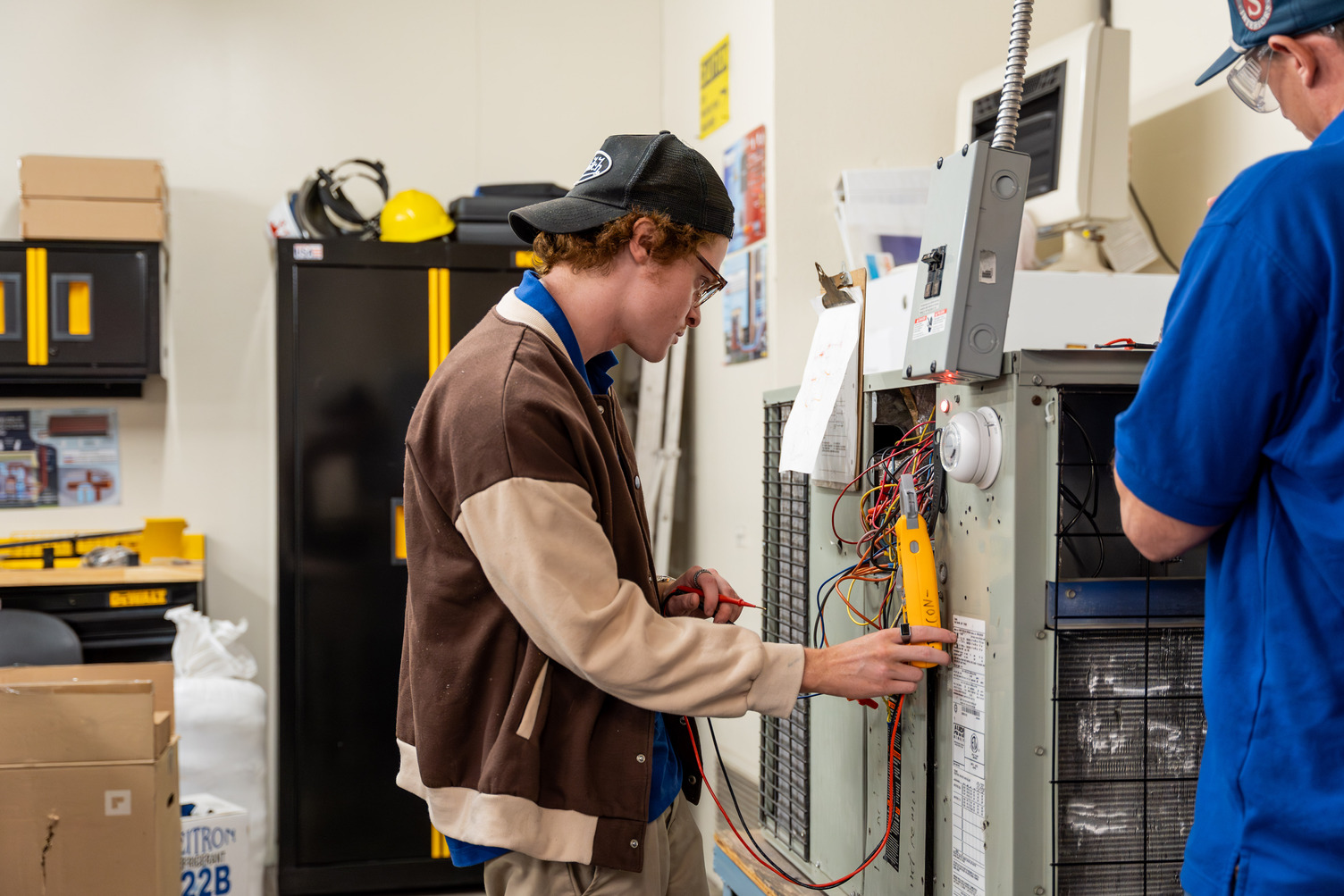Male HVAC student at RSI
