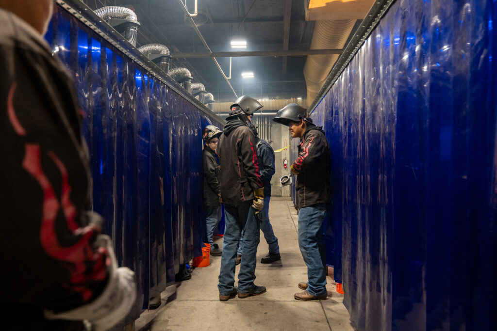 HS students at RSI welding competition