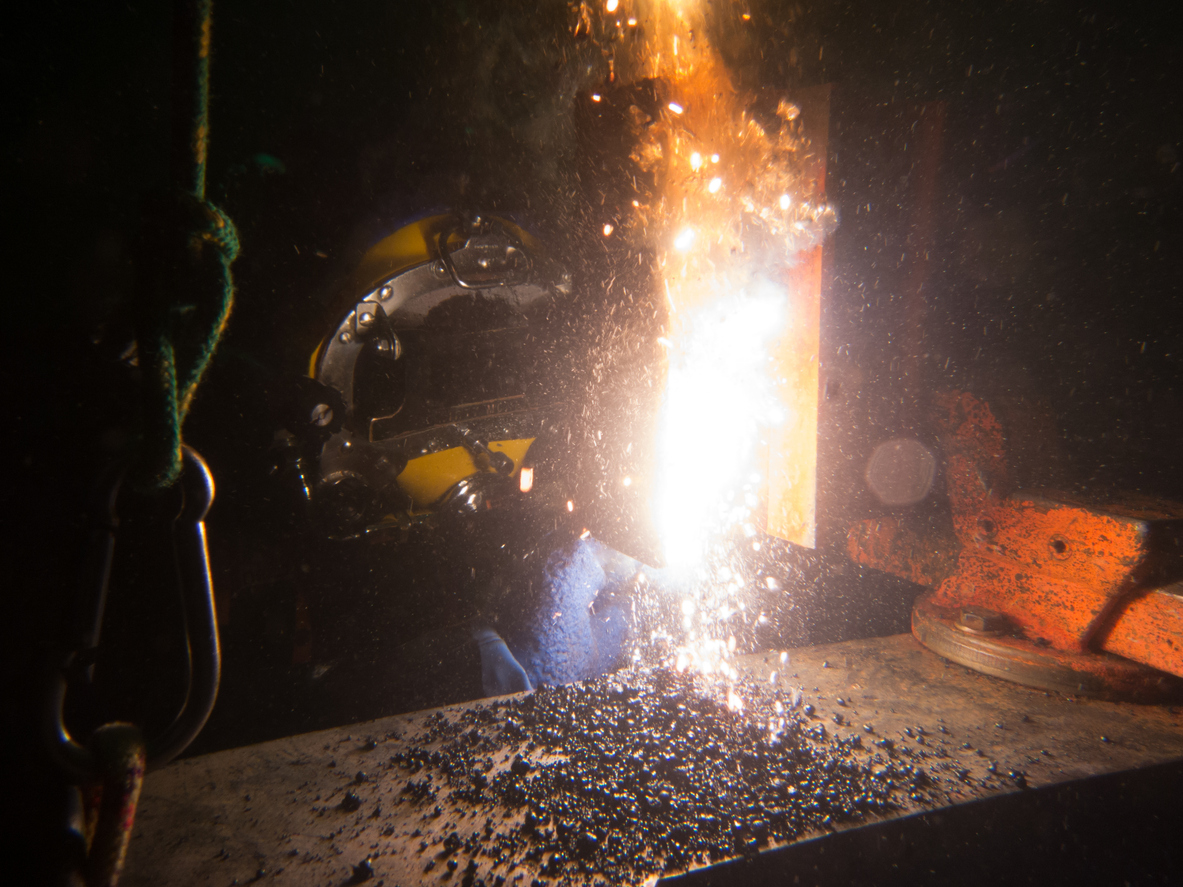 Underwater commercial welder