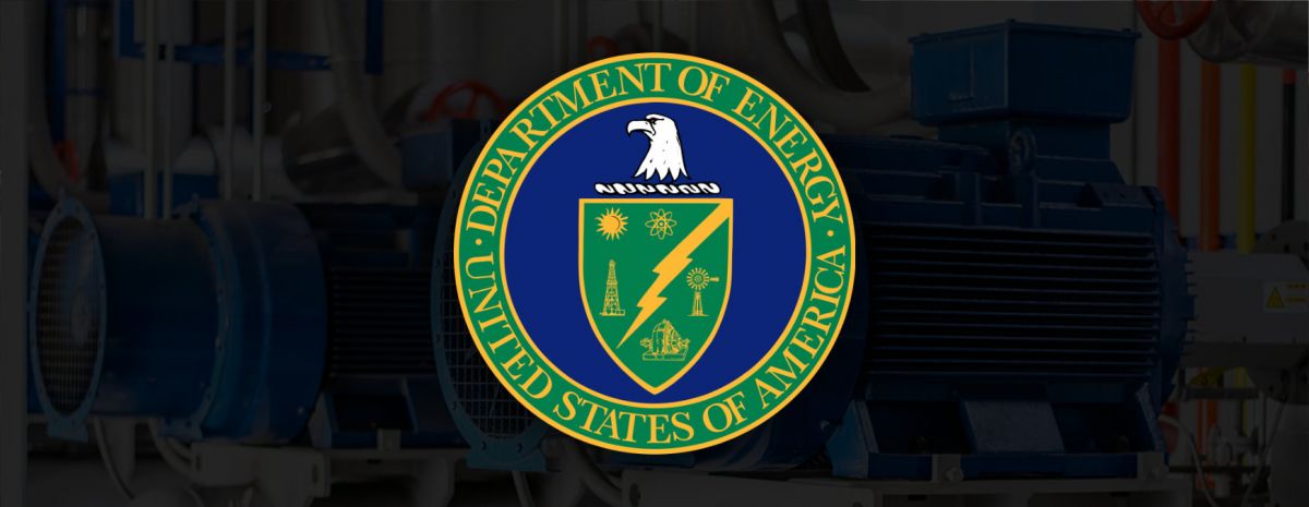 department of energy logo with refrigeration compressors