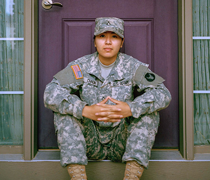 female veteran in civilian life