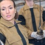 female welder