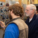 student at vocational hvac school